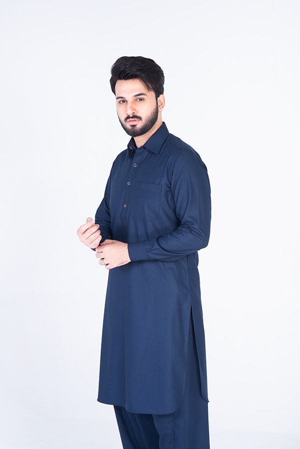 Navy Blue Shalwar Kameez