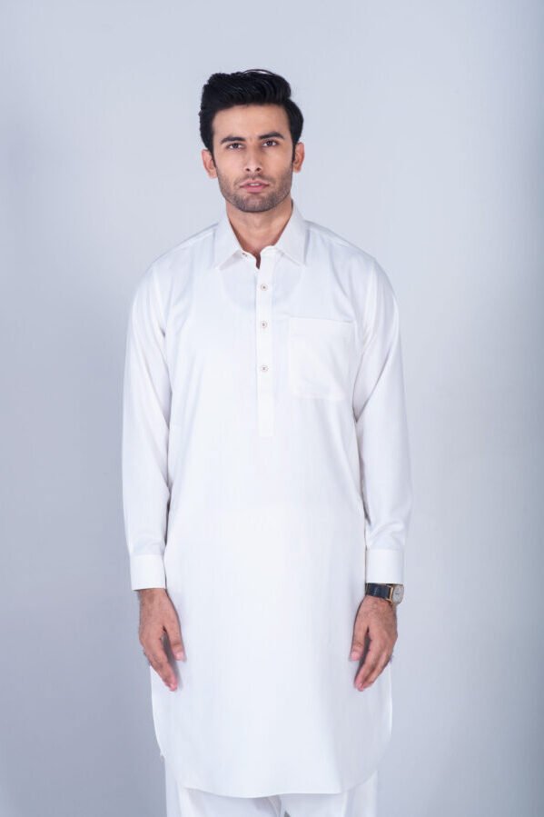 Pearl White Shalwar Kameez