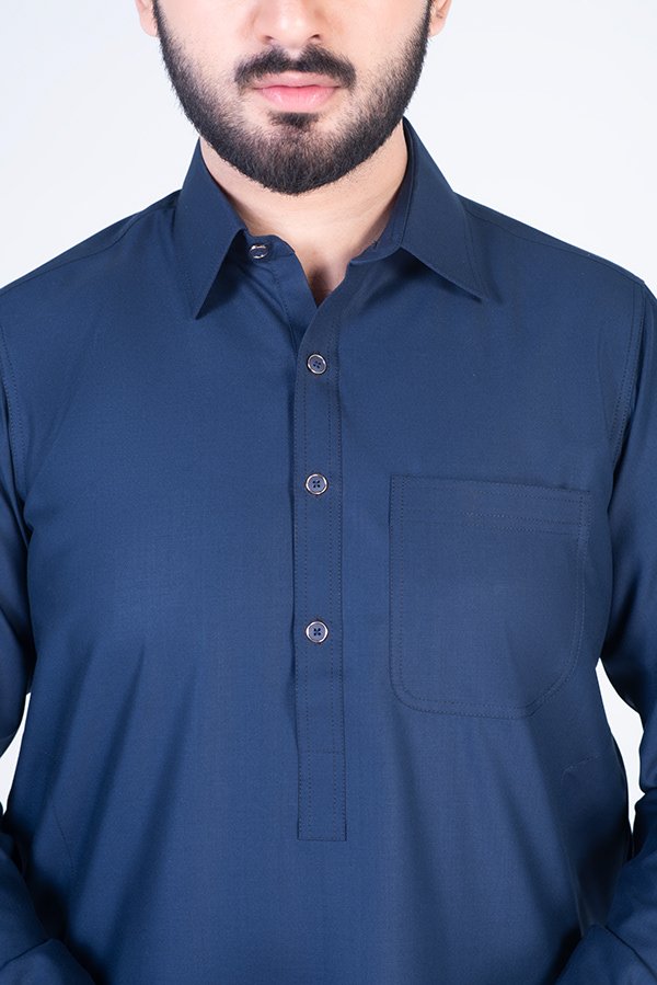 Navy Blue Shalwar Kameez