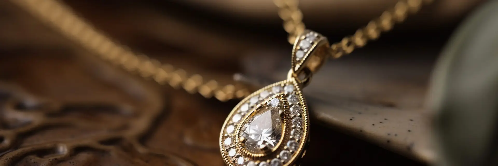 Shiny gold jewelry a symbol of wealth generated by artificial intelligence